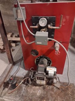 oil boiler and gas tank