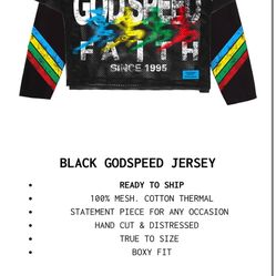 Godspeed Faith jersey in black and multi-colour #cycling FAITH BASED DISTRICT LIMITED SALE normally 120$