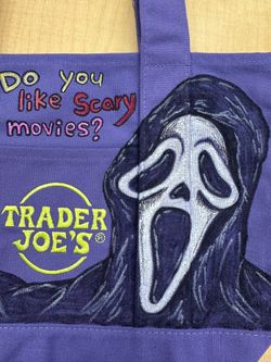 Trader joe tote hand painted $35