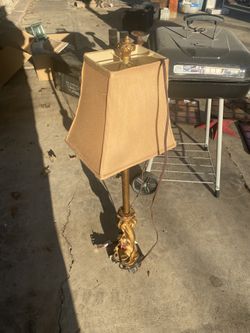 Tall Golden Lamp