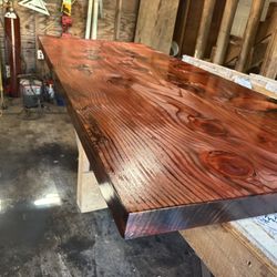 Stunning Redwood Dining Table 