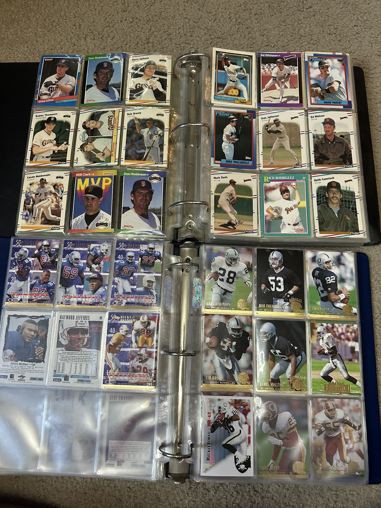 Vintage Baseball And Football Cards 