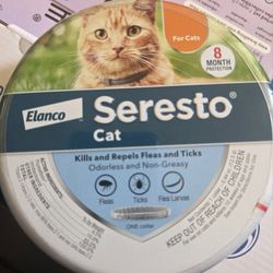NEW Bayer Seresto 8 Month Protection Flea and Tick Collar for Cat SEALED