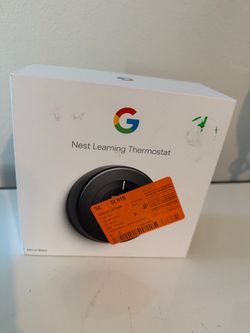 Google Nest Learning Thermostat - Smart Wi-Fi Thermostat - Mirror Black