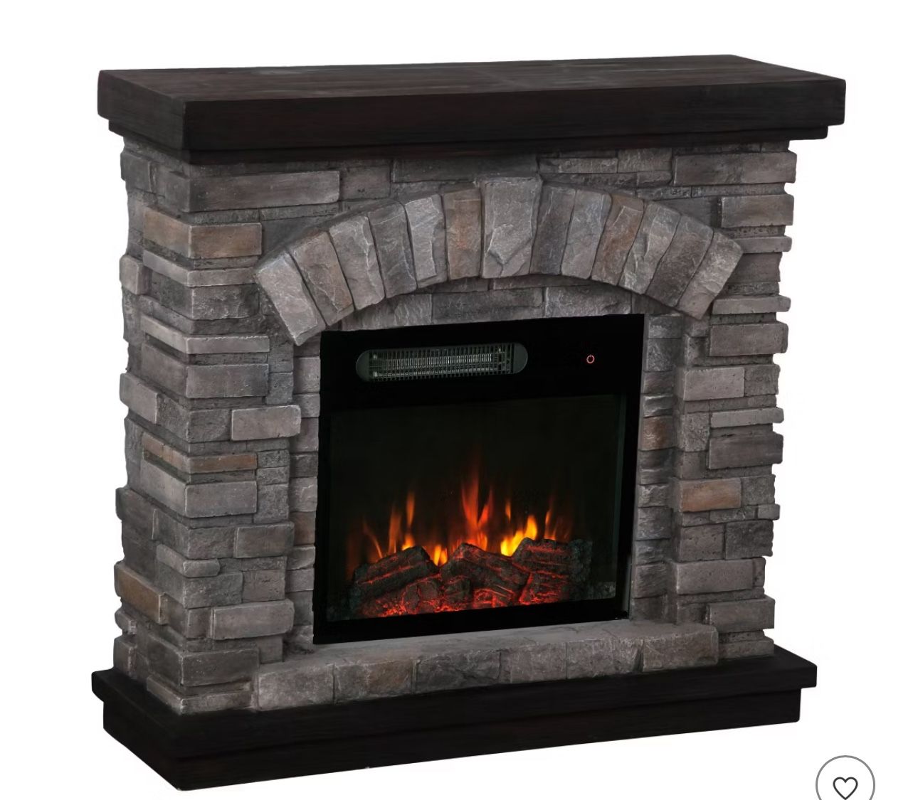 36" Freestanding Electric Firepiace Gray - Home Essentials: Remote Control, LE