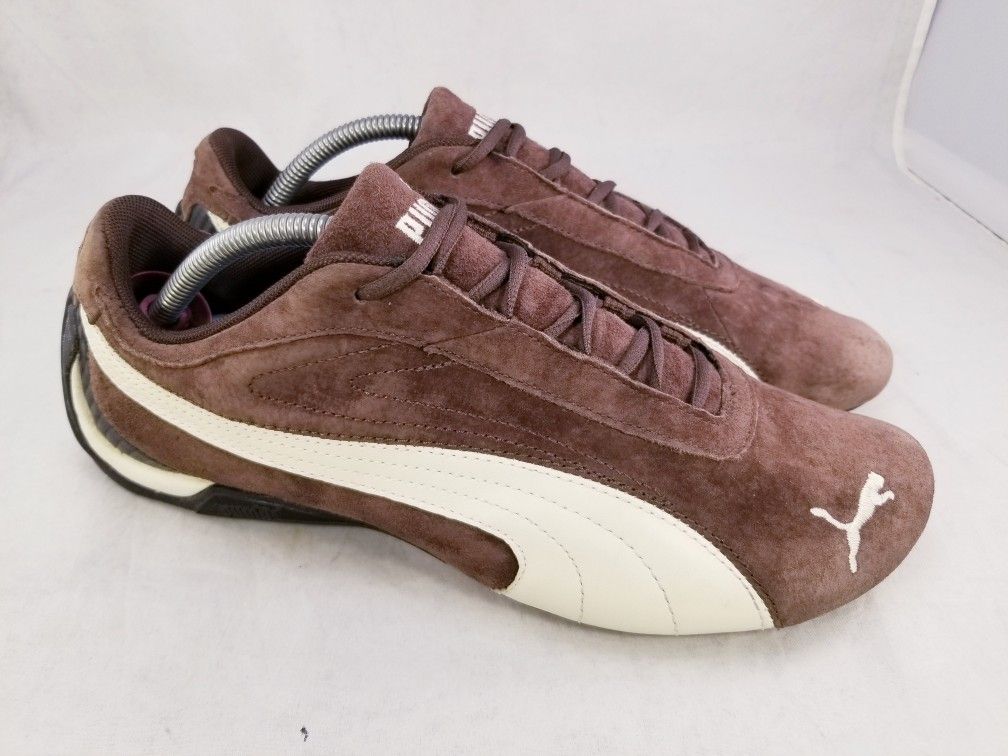 VINTAGE PUMA WOMEN SHOES SNEAKERS EMBROIDERY CAT BROWN SUEDE SIZE 9.5/40.5
*PRICE IS FIRM**