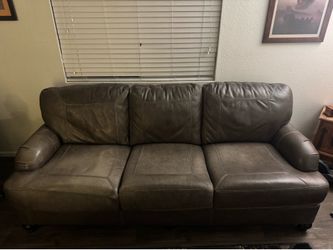 Leather Couch 88”