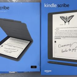 Kindle Scribe w/ Premium Pen and Leather Cover