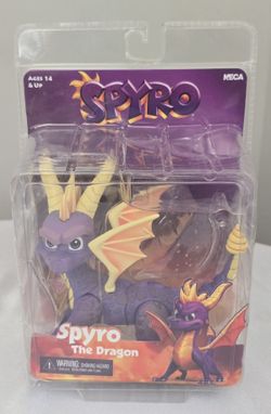 NECA SPYRO THE DRAGON ACTION FIGURE New & Unopened RARE PKG DMG