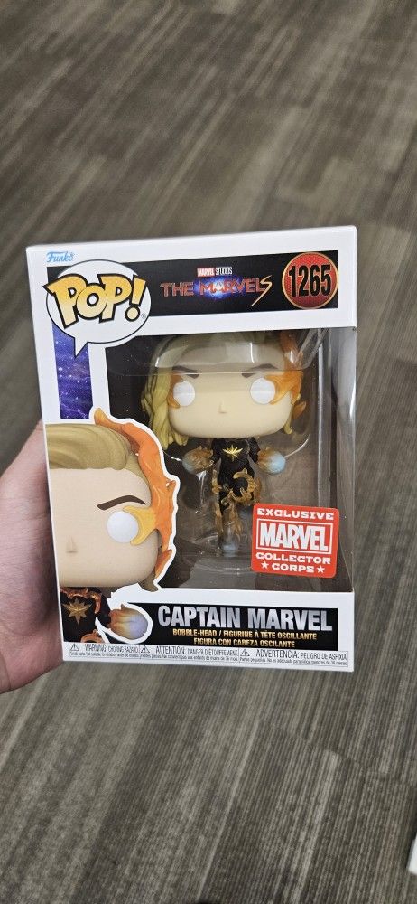 Funko Pop Marvel Collector Corps Captain Marvel for Sale in