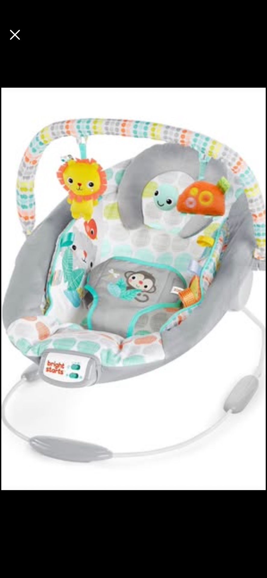 Bright Starts Comfy Baby Bouncer Soothing Vibrations Infant Seat