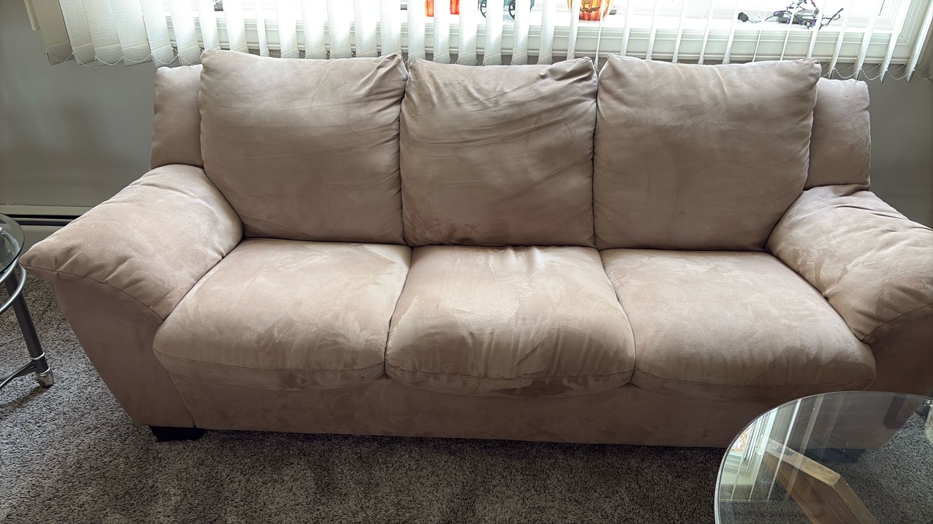 Taupe Couch And Loveseat
