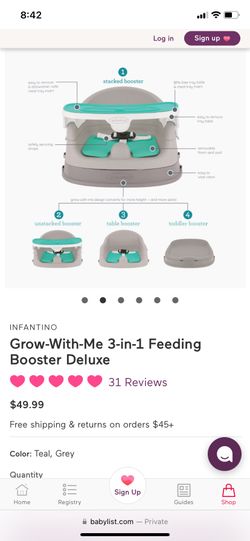 Infantino Booster Seat With Tray 