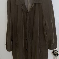 brown trench coat