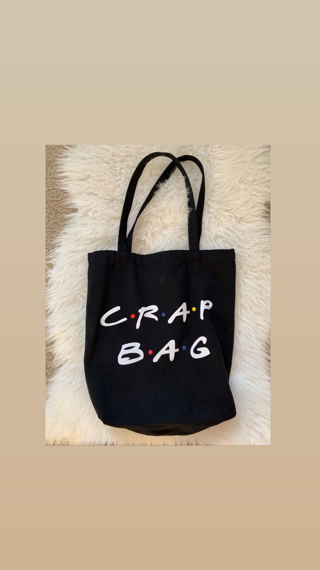 🍁🍂 🟠🟠Crap Bag Tote Bag  $3