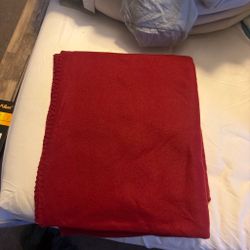Red fleece blanket