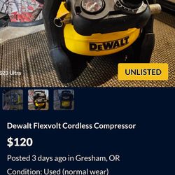 Cordless Dewalt Air Compressor 