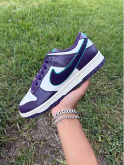 Nike Dunk Low “Chenille Swoosh Sail Grand Purple” Size 8 Men