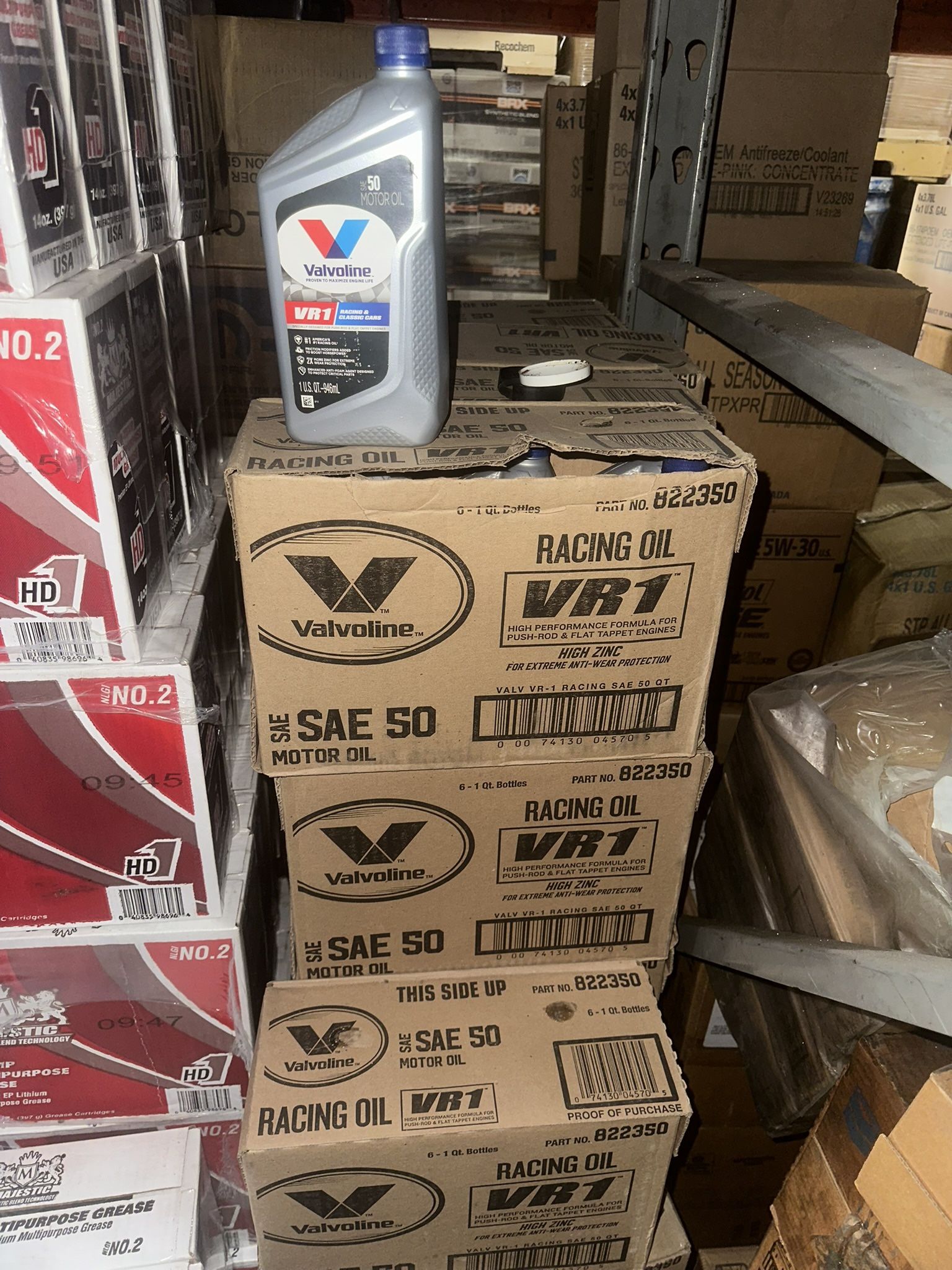 Valvoline VR1 SAE 50 6 Quarts 