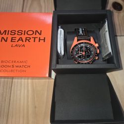 Swatch x Omega Bioceramic Moonswatch Mission To Earth LAVA