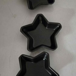 Three Mini Star Baking Pans
