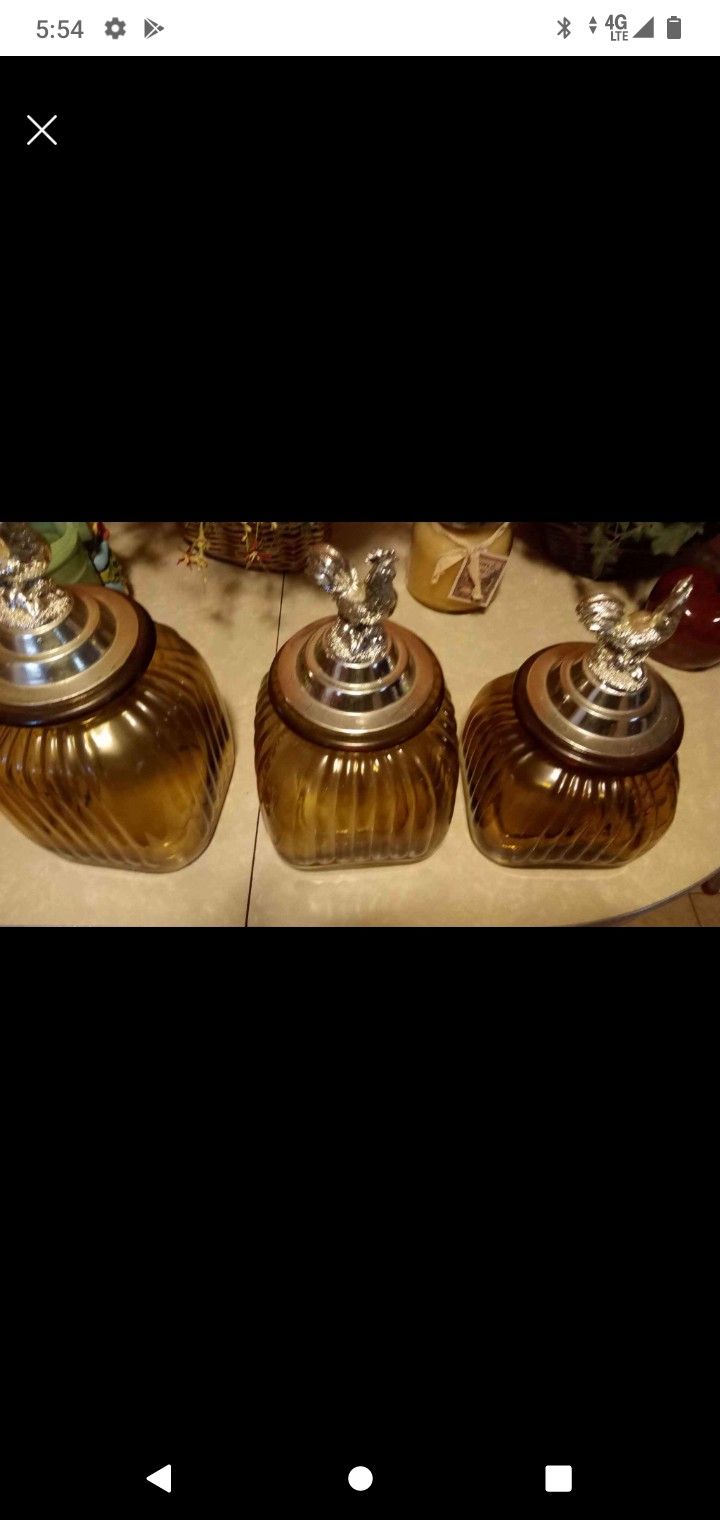 Vintage Glass Canisters
