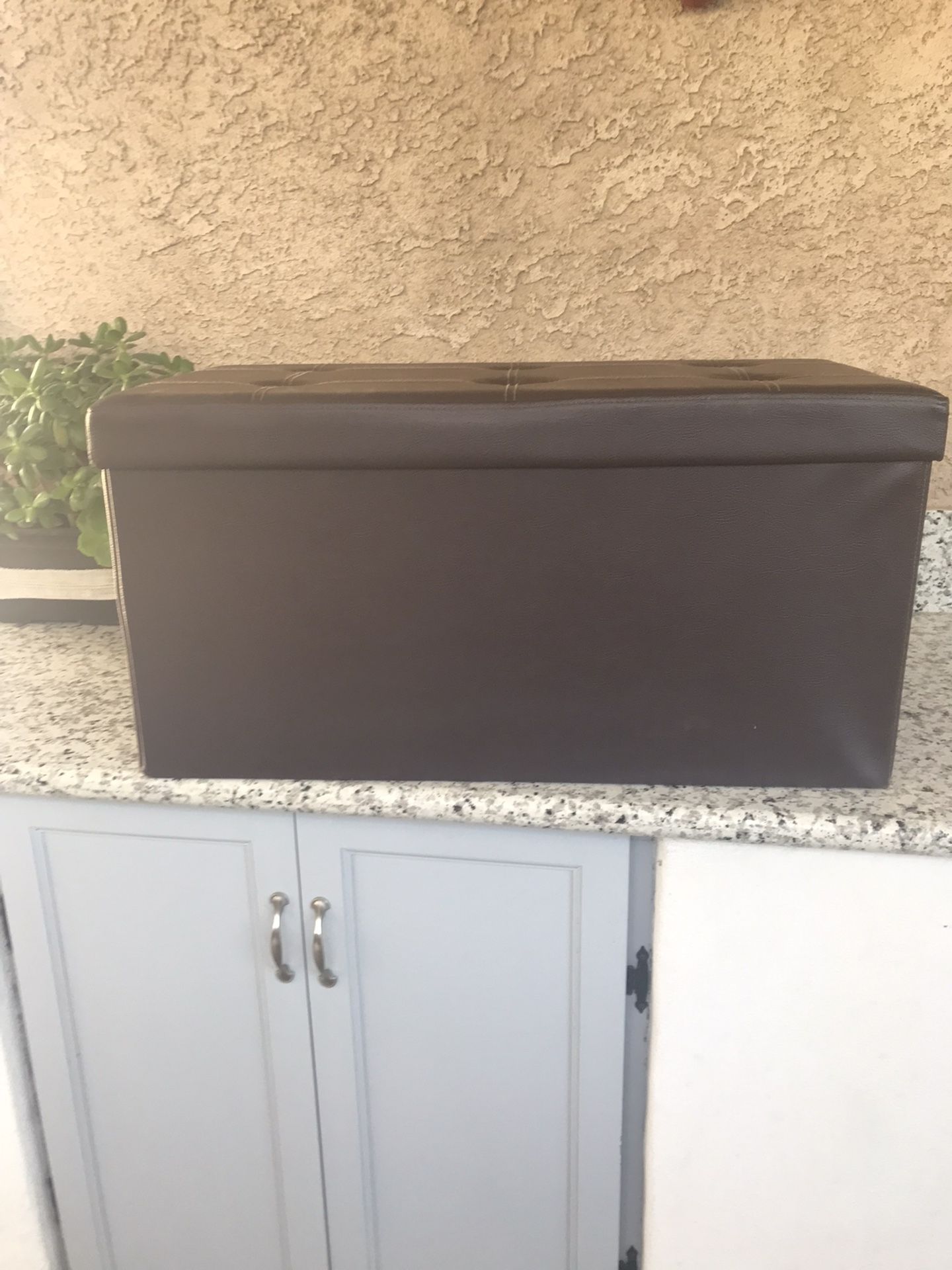 Brown Foot Stool Size 30 L 15. W