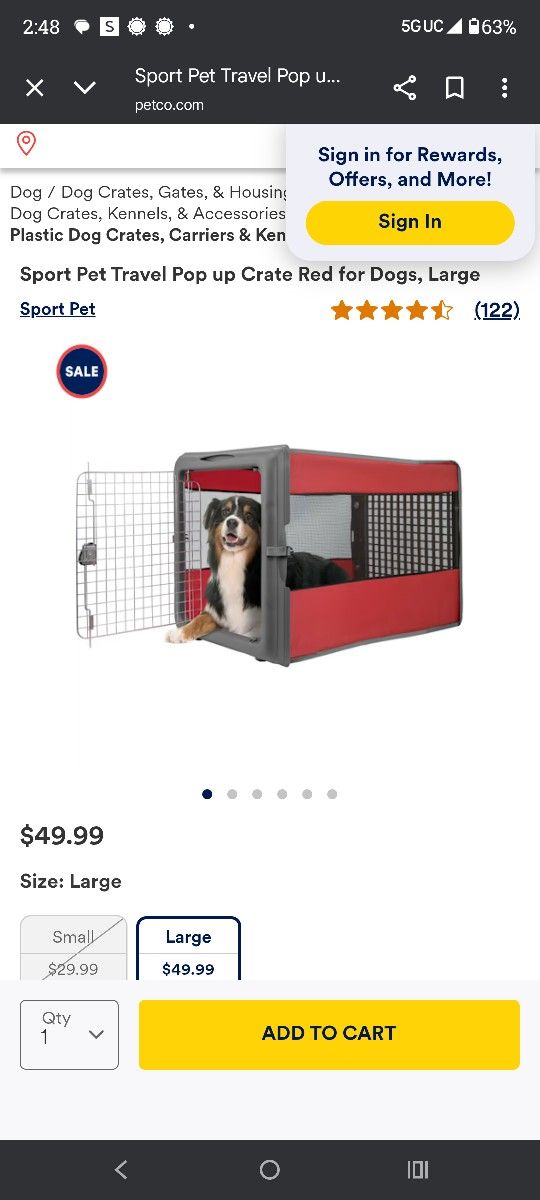Folding Dog Crate