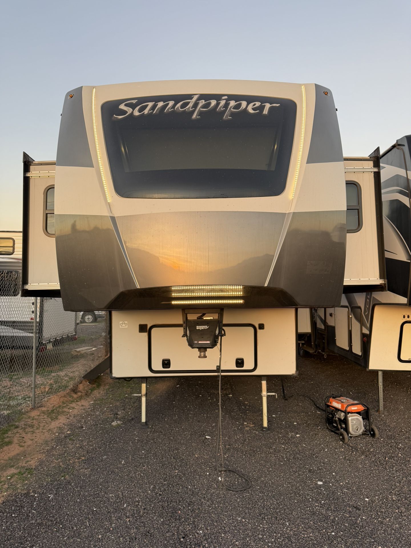 2023 sandpaper Luxury fifth wheel trailer four slides delivered set up