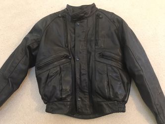 Men's Leather Harley Davidson Vented Jacket removable liner