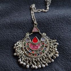 A Vintage Silver 15" Pendant
