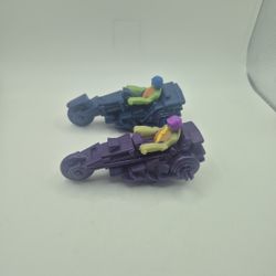 Leonardo #8 & Donatello #2 Cycle TMNT McDonalds 2012