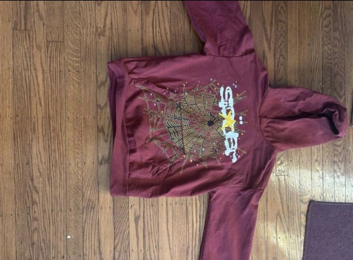 Spider Worldwide Hoodie Burgundy