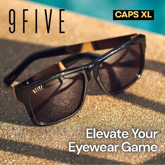 9FIVE Sunglasses CAPS XL 14ct Gold MINT COND.