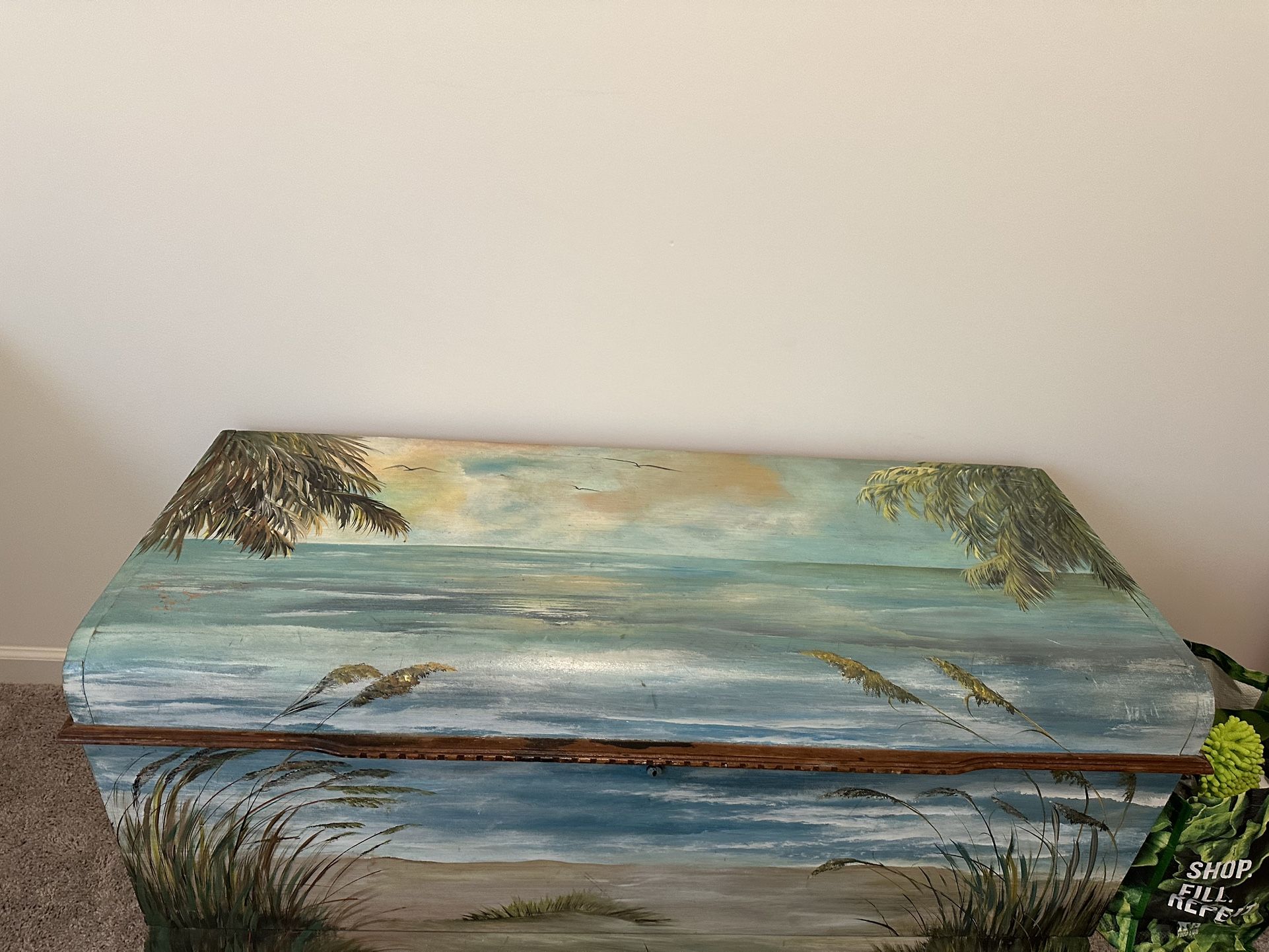 Hand Painted Antique Chest