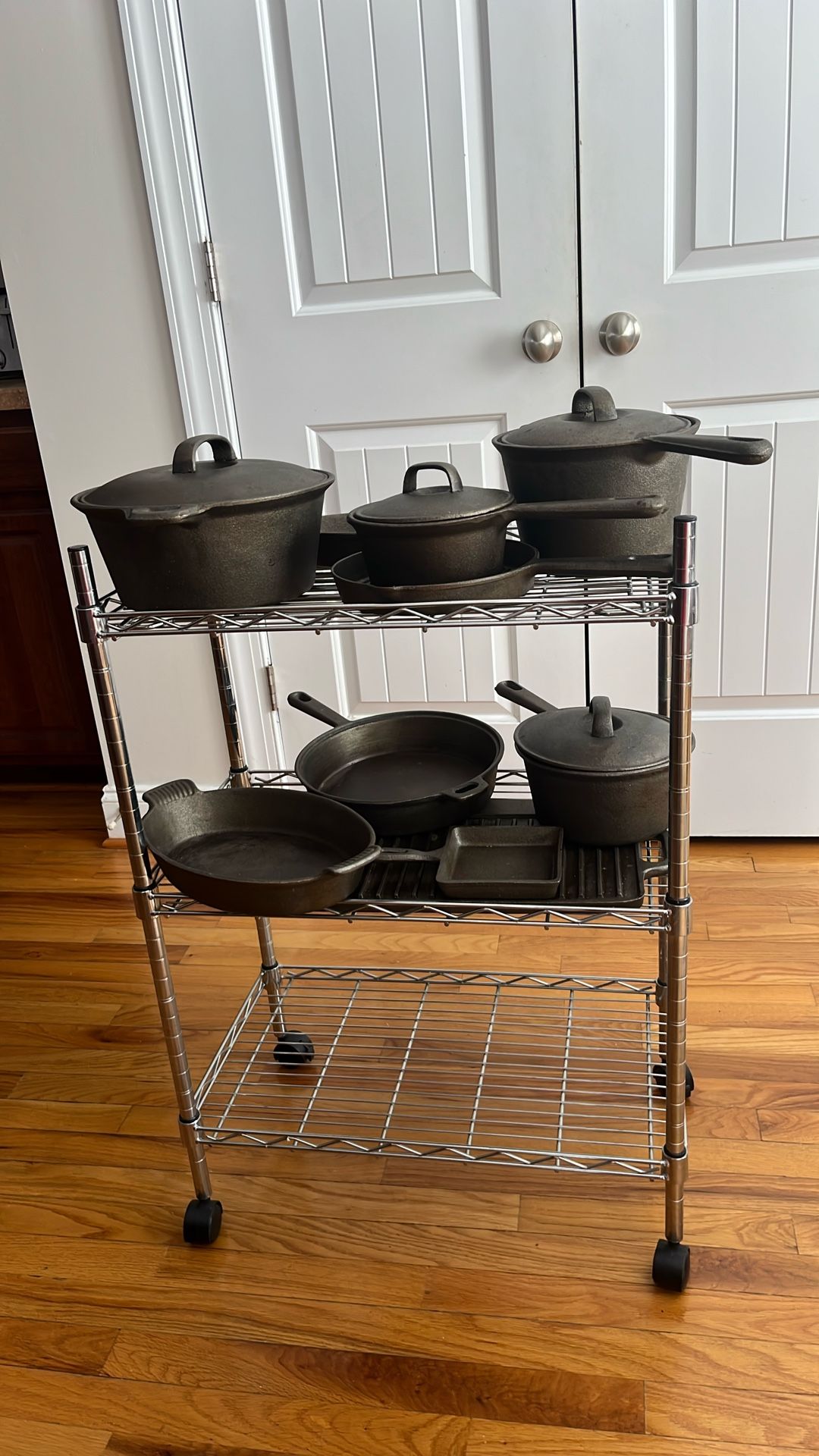 fourteen Cast Iron Cookware Set