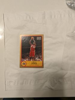 LeBron James 2003 Bazooka Gold Rookie 