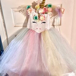 Unicorn dress sparkling dress Birthday Dress Halloween unicorn princess size 3T