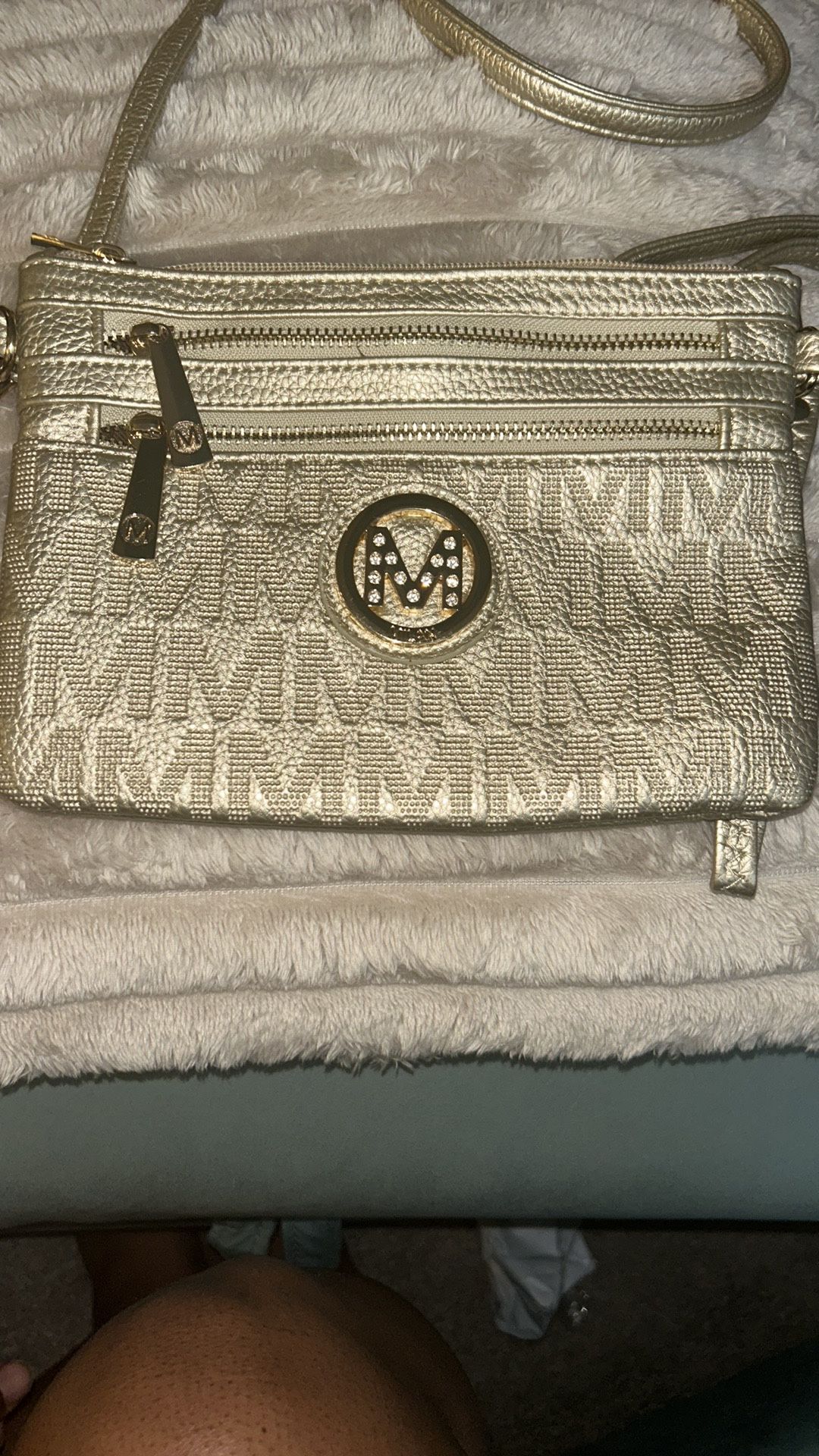 Milan Small Gold Crossbody Bag New