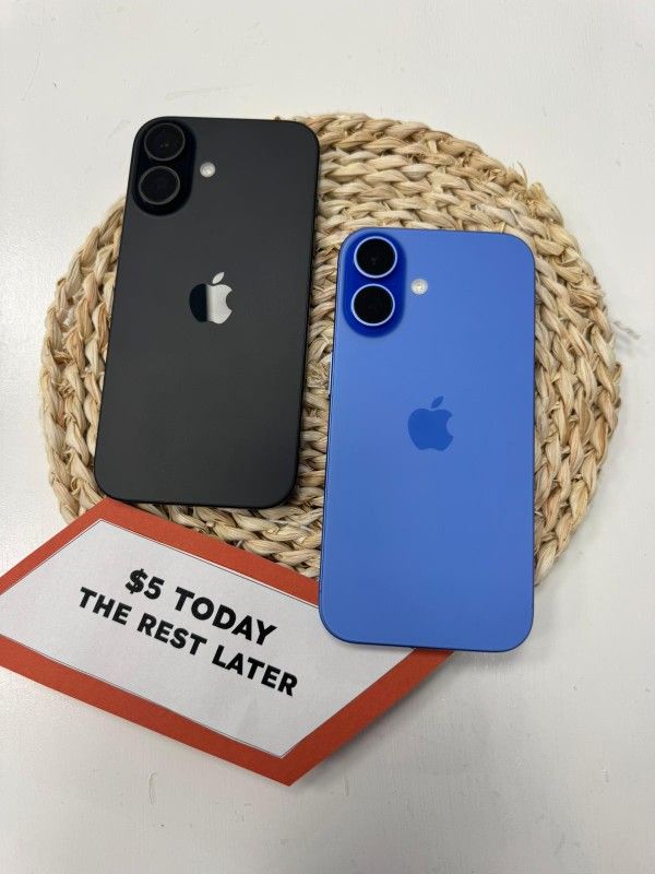 Apple iPhone 16 5G - Pay $5 DOWN AVAILABLE - NO CREDIT NEEDED