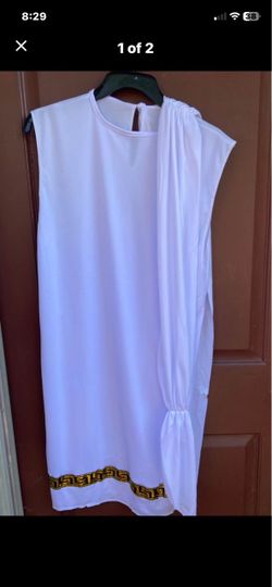 Greek Roman Toga Costume Dress L