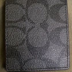 Coach Card Wallet With Money Clip