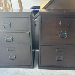 File Cabinet With Desk Attachment  