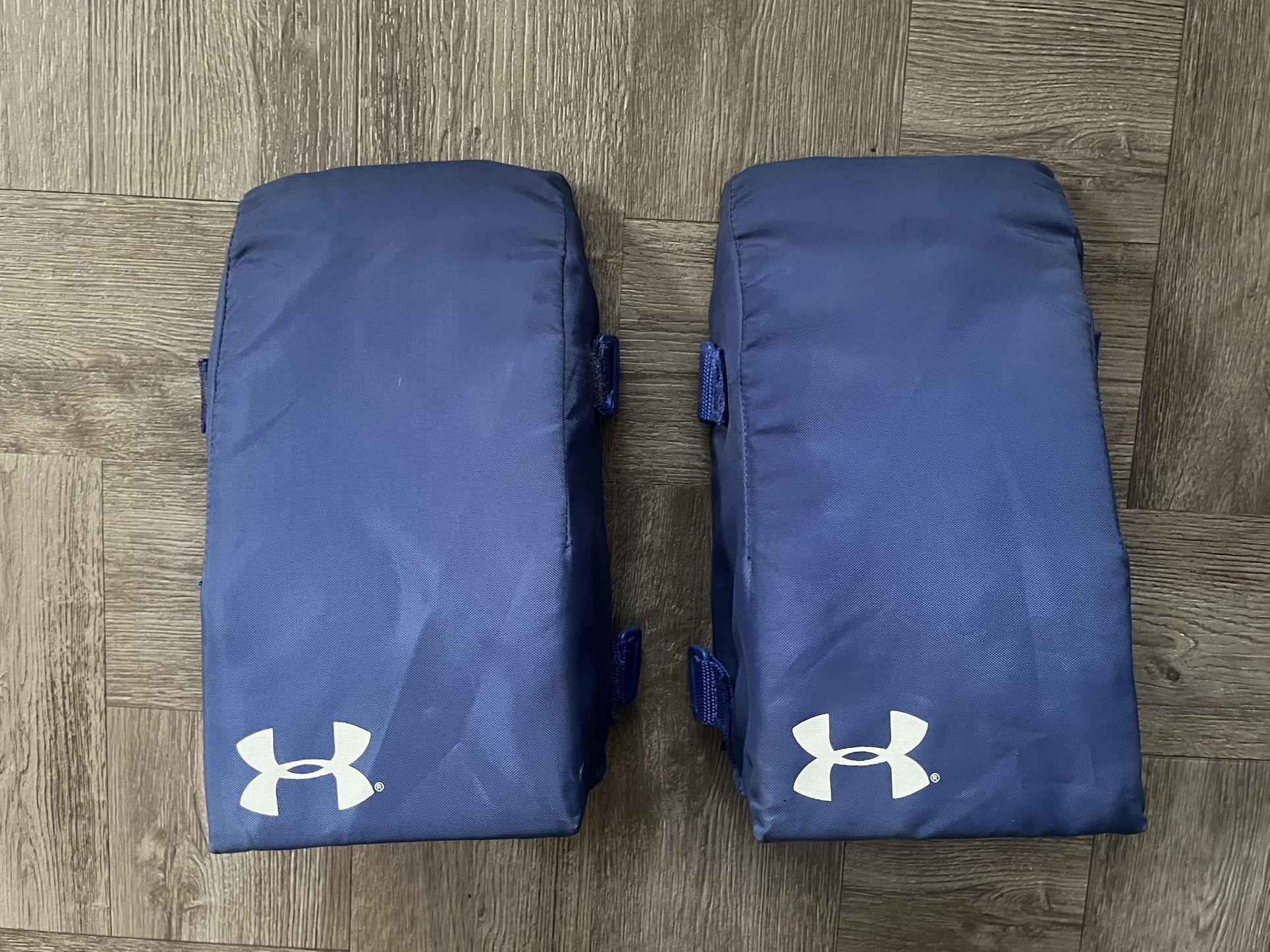 Under Armour Baseball Softball Catchers Knee Savers Supports Youth Blue Set Of 2