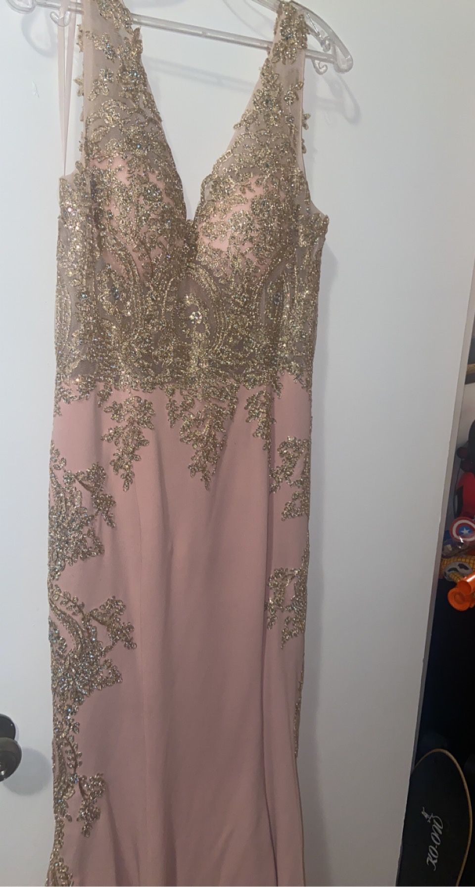 Pink And Gold Dress