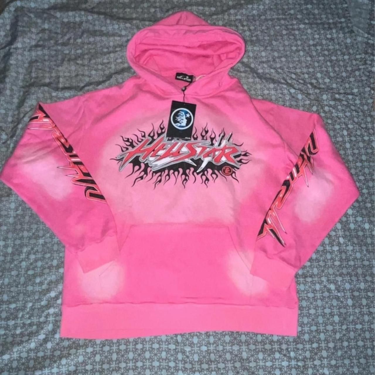 Hellstar Pink Hoodie Sweats Tears Grey Black Sweatpants Sweatsuit Denim Medium M