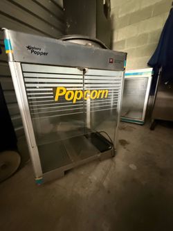 Popcorn warming cabinets