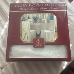Luxury Woven Crème Colored  Chair Covers