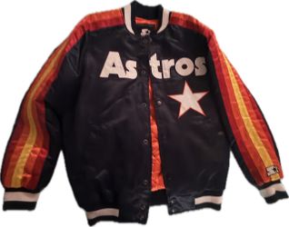 Starter Houston Astros Satin Bomber Jacket