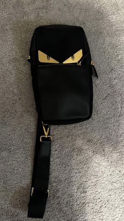 Designer Fendi Monster Collection Gold Shoulder Bag